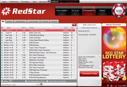 Red Star pokerklient lobby turneringar