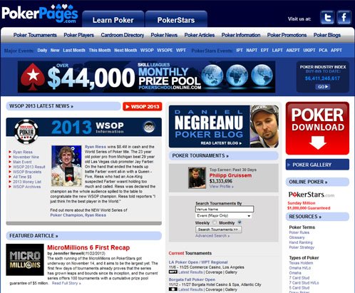 PokerPages 2013 screenshot
